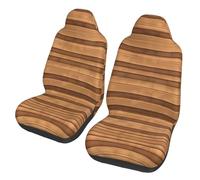 WXZYFP Lot de 2 housses de siège de voiture à texture bois d'origine, adaptées à la plupart des sièges, tels que : voitures, SUV, camions, camionnettes, etc.