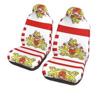 WXZYFP Lot de 2 housses de siège de voiture Motif drapeau du Sénat de Brême Convient à la plupart des sièges tels que : voitures, SUV, camions, camionnettes, etc.