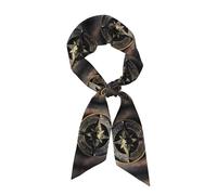 WXZYFP Magical Design Norse Runes Compass Longue écharpe en soie, le matériau est doux, soyeux et brillant, peut être utilisé comme foulard, écharpe, accessoires de vêtements