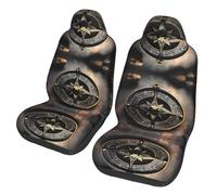 WXZYFP Magical Design Norse Runes Compass Lot de 2 housses de siège de voiture compatibles avec la plupart des sièges tels que : voitures, SUV, camions, camionnettes, etc.