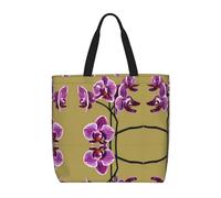 WXZYFP Magnifiques orchidées. C'est un sac à bandoulière pratique, adapté pour le shopping, les voyages et les besoins de la vie quotidienne. Noir, taille unique