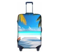 WXZYFP Maldives Holidays : la housse de protection pour la valise avec une impression unique double face vous aide à éviter de prendre la mauvaise valise pendant le voyage. Blanc, taille L