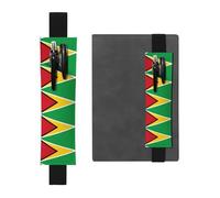 WXZYFP Marque-page avec motif drapeau de la Guyane en cuir double face (PVC), peut contenir 2 à 3 stylos de 20,3 à 25,4 cm de haut