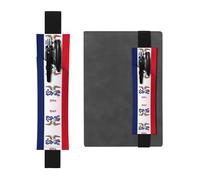 WXZYFP Marque-page avec motif drapeau de l'État de l'Iowa imprimé double face en cuir (PVC), peut contenir 2 à 3 stylos de 20,3 à 25,4 cm de haut