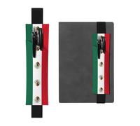 WXZYFP Marque-page avec motif drapeau du Mexique en cuir double face (PVC), peut contenir 2 à 3 stylos de 20,3 à 25,4 cm de haut