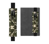 WXZYFP Marque-page en cuir imprimé camouflage militaire double face (PVC), peut contenir 2 à 3 stylos de 20,3 à 25,4 cm de haut