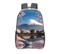 WXZYFP Mont Fuji au début du printemps. C'est un sac à dos transparent de 40,6 cm fabriqué en PVC transparent, adapté pour le travail, les voyages d'affaires et les voyages