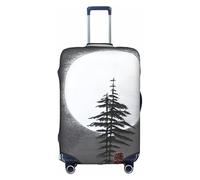 WXZYFP Moon Pine Tree La housse de protection pour la valise avec une impression unique double face vous aide à éviter de prendre la mauvaise valise pendant le voyage.