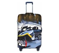WXZYFP Motoneige avancée : la housse de protection pour la valise avec une impression unique double face vous aide à éviter de prendre la mauvaise valise pendant le voyage. Blanc, taille L
