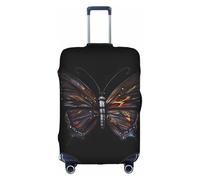 WXZYFP Mystery Butterfly : la housse de protection pour la valise avec une impression unique double face vous aide à éviter de prendre la mauvaise valise pendant le voyage.