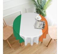 WXZYFP Nappe ronde imprimée drapeau irlandais sur une seule face, adaptée pour différentes occasions et lavable