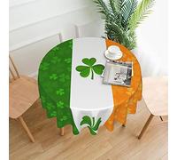 WXZYFP Nappe ronde imprimée drapeau irlandais sur une seule face, adaptée pour différentes occasions et lavable
