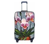 WXZYFP Orchidées en fleurs : la housse de protection pour la valise avec une impression unique double face vous aide à éviter de prendre la mauvaise valise pendant le voyage.