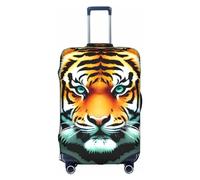 WXZYFP Petite tête de tigre grasse : la housse de protection pour la valise avec une impression unique double face vous aide à éviter de prendre la mauvaise valise pendant le voyage.