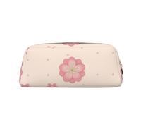 WXZYFP Petites fleurs de cerisier roses. La trousse est fabriquée en cuir croisé (PVC), doublure 100 % polyester et impression plein écran