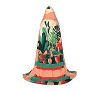 WXZYFP Plantes vertes en pot d'intérieur - Grande cape à capuche pour adolescents, adaptée pour Halloween et les fêtes à thème, facile à laver et à entretenir.