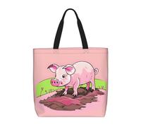 WXZYFP Porcinet rose. C'est un sac pratique à une épaule, adapté pour le shopping, les voyages et les besoins de la vie quotidienne.