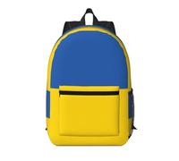 WXZYFP Sac à dos de voyage pour ordinateur portable Drapeau de l'Ukraine 17 pouces Grand sac à dos étanche