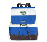 WXZYFP Sac à dos en cuir imprimé sur un seul côté pour femme, sac à dos multifonction, durable et pratique. El Salvador