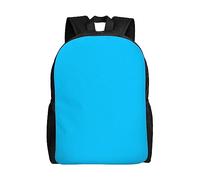 WXZYFP Sac à dos intégral imprimé sur un seul côté, bleu clair, convient pour les voyages, le sport, le travail, tissu imperméable, noir, taille unique