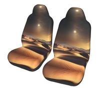 WXZYFP Sahara Desert Lot de 2 housses de siège de voiture compatibles avec la plupart des sièges tels que : voitures, SUV, camions, camionnettes, etc.