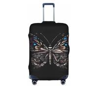 WXZYFP Science Butterfly : la housse de protection pour la valise avec une impression unique double face vous aide à éviter de prendre la mauvaise valise pendant le voyage.