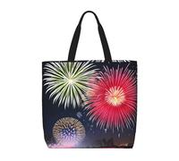 WXZYFP Splendide feu d'artifice. C'est un sac pratique à une épaule, adapté pour le shopping, les voyages et les besoins de la vie quotidienne. Noir, taille unique