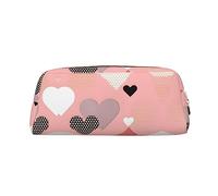WXZYFP Tableau d'amour abstrait : la trousse est fabriquée en cuir croisé (PVC), doublure 100 % polyester et impression plein écran