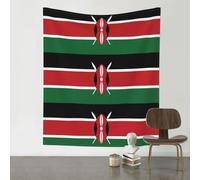 WXZYFP Tapisserie murale drapeau du Kenya, texture douce, adaptée à toutes les scènes et saisons à l'intérieur et à l'extérieur