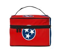 WXZYFP Tennessee State Flag Travel Cosmetic Bag Essential for outdoor travel enthusiasts, has a simple internal structure.