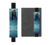 WXZYFP The Deep Blue Sea Marque-page en cuir PVC double face pouvant contenir 2 à 3 stylos de 20,3 à 25,4 cm de haut