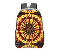 WXZYFP Tourner la flamme. C'est un sac à dos transparent de 40,6 cm fabriqué en PVC transparent, adapté pour le travail, les voyages d'affaires et les voyages