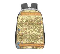 WXZYFP Treasure Maze C'est un sac à dos transparent de 40,6 cm fabriqué en PVC transparent, adapté pour le travail, les voyages d'affaires et les voyages