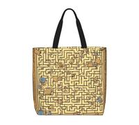 WXZYFP Treasure Maze C'est un sac pratique à une épaule, adapté pour le shopping, les voyages et les besoins de la vie quotidienne, noir, taille unique