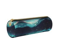 WXZYFP Trousse à crayons en cuir croisé respectueux de l'environnement, légère et portable, adaptée pour un usage quotidien.