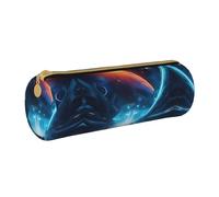 WXZYFP Trousse à crayons en cuir croisé respectueux de l'environnement, légère et portable, adaptée pour un usage quotidien.