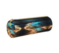 WXZYFP Trousse à crayons en cuir croisée respectueuse de l'environnement, légère et portable, adaptée pour un usage quotidien.