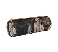 WXZYFP Trousse à crayons en cuir croisée respectueuse de l'environnement, légère et portable, adaptée pour un usage quotidien.