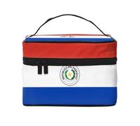 WXZYFP Trousse de maquillage de voyage Drapeau du Paraguay, indispensable pour les amateurs de voyage en plein air, a une structure interne simple, noir, taille unique