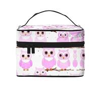 WXZYFP Trousse de maquillage de voyage en forme de chouette, indispensable pour les amateurs de voyage en plein air, a une structure interne simple.