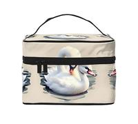 WXZYFP Trousse de maquillage de voyage en forme de petit cygne, indispensable pour les amateurs de voyage en plein air, a une structure interne simple.