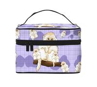 WXZYFP Trousse de maquillage de voyage en forme de singe doré, indispensable pour les amateurs de voyage en plein air, a une structure interne simple.