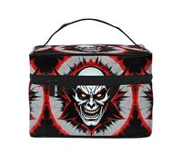 WXZYFP Trousse de maquillage de voyage Evil Ghost rouge et noire, essentielle pour les amateurs de voyage en plein air, a une structure interne simple. Noir, taille unique