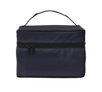 WXZYFP Trousse de maquillage de voyage noire de couleur unie, essentielle pour les amateurs de voyage en plein air, a une structure interne simple. Noir, taille unique