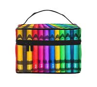 WXZYFP Trousse de maquillage de voyage pour crayons de couleur, essentielle pour les amateurs de voyage en plein air, a une structure interne simple.