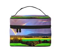 WXZYFP Trousse de maquillage Evening Rainbow Travel - Indispensable pour les amateurs de voyage en plein air - Structure interne simple - Noir - Taille unique