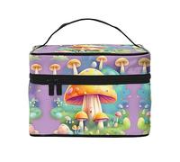 WXZYFP Trousse de maquillage Fantasy Dream Champignon de voyage, indispensable pour les amateurs de voyage en plein air, a une structure interne simple.