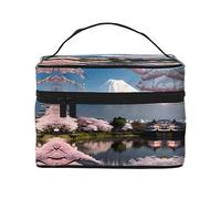 WXZYFP Trousse de maquillage Mt. Fuji au début du printemps, indispensable pour les amateurs de voyage en plein air, a une structure interne simple.