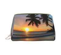 WXZYFP Trousse de maquillage portable en cuir, fermeture éclair pour emporter des articles, adaptée pour le rangement à la maison et en voyage