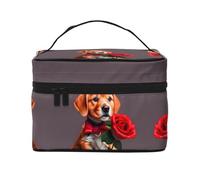 WXZYFP Trousse de maquillage portable multifonction avec design interne et externe, facile à organiser diverses fournitures.